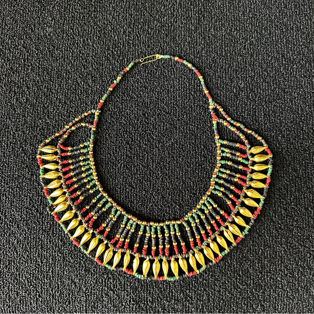 Vintage Egyptian Faience Necklace - Picture 2 of 15
